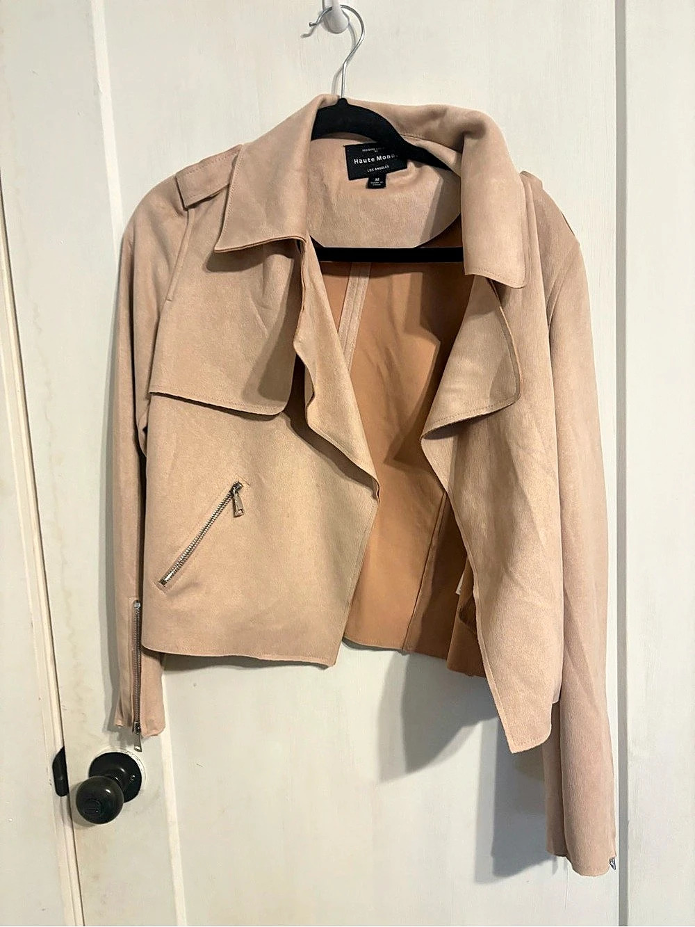 dusty pink Moto Jacket Like New